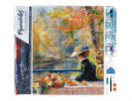 Broderie Diamant - Femme en Automne inspirée de Renoir