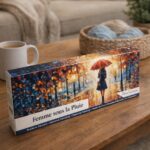 Broderie Diamant - Femme sous la Pluie