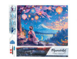 Broderie Diamant - Geisha, Lanternes et Mont Fuji