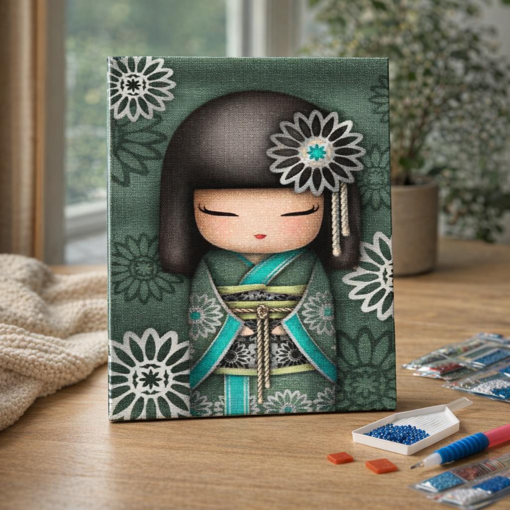 Broderie Diamant - Habit Asiatique