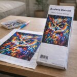 Broderie Diamant - Hibou Coloré Abstrait