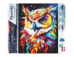 Broderie Diamant - Hibou Coloré Abstrait