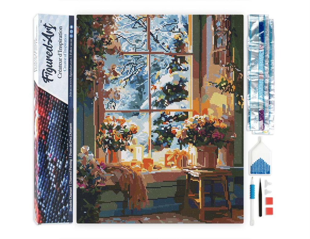 Broderie Diamant - Hiver Romantique