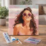 Broderie Diamant - Joie en bord de mer