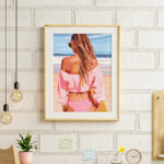 Broderie Diamant - Journée de plage avec style