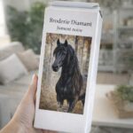 Broderie Diamant - Jument noire