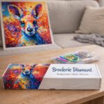 Broderie Diamant - Kangourou Coloré Abstrait