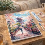 Broderie Diamant - Kyoto en fleurs