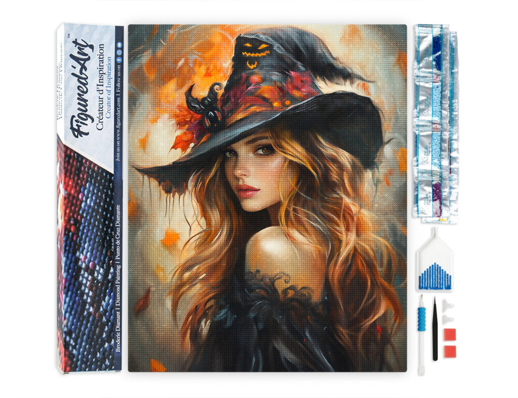 Broderie Diamant - La jolie Sorcière