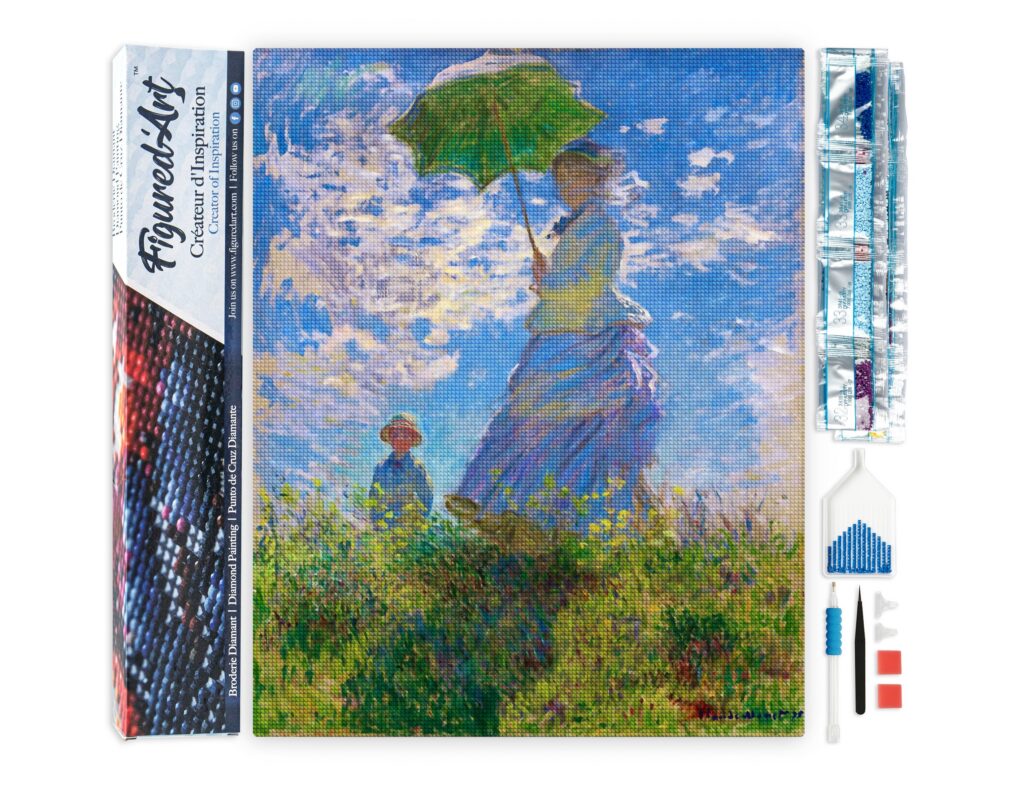 Broderie Diamant - La Promenade - Monet