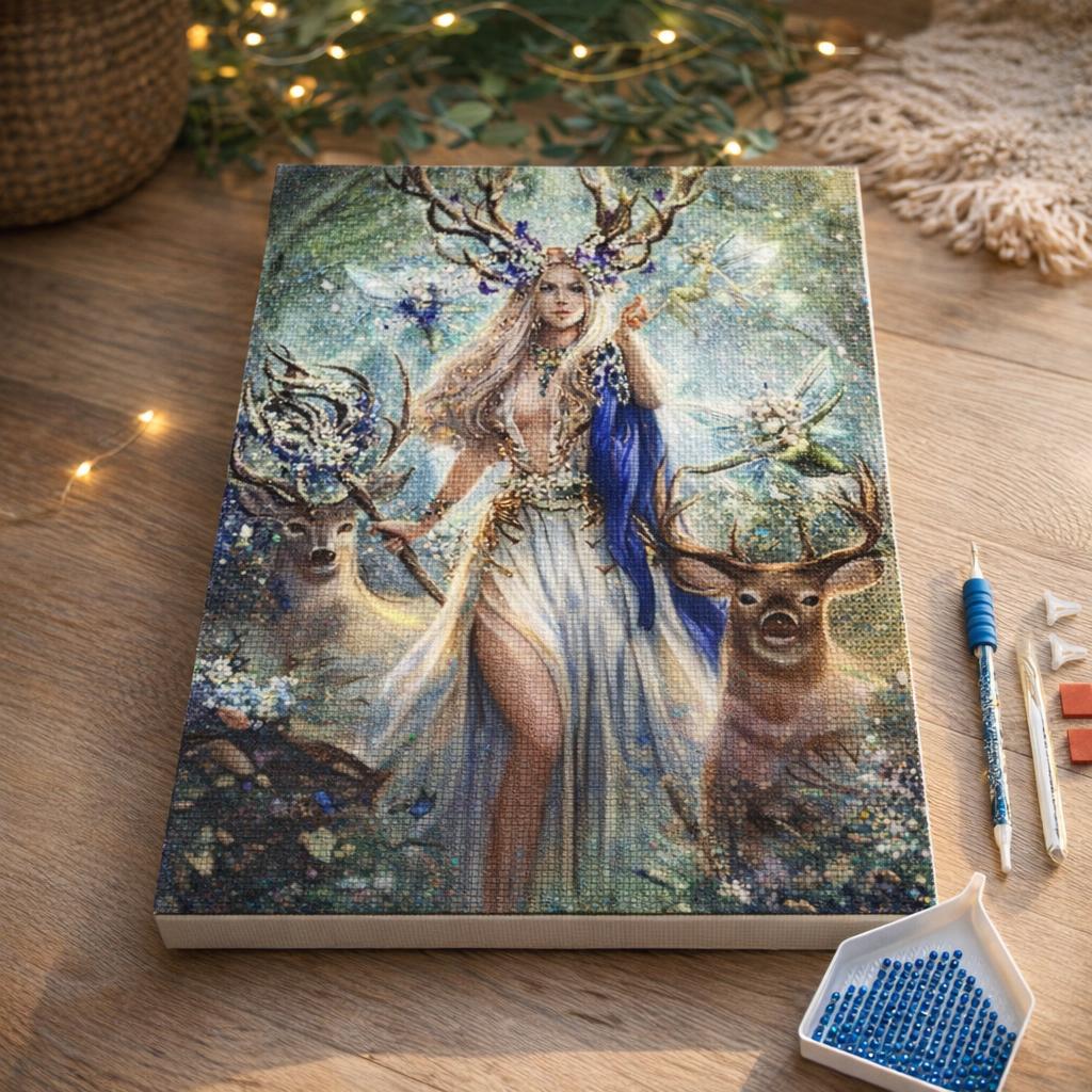 Broderie Diamant - La Reine des Rennes