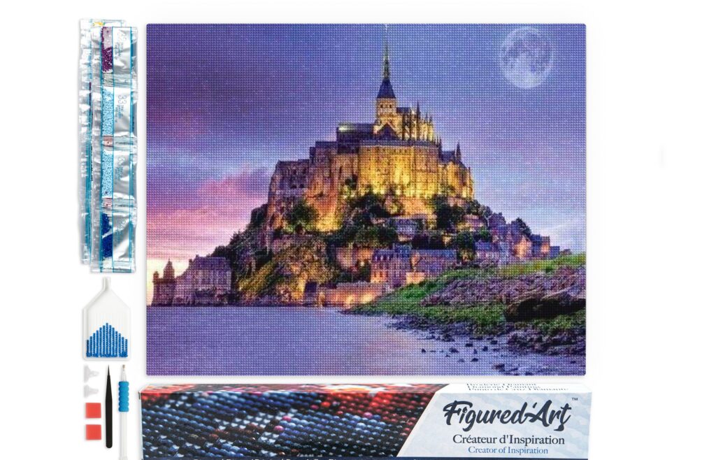 Broderie Diamant - Le Mont Saint Michel