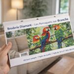 Broderie Diamant - Les Perroquets sur Branche