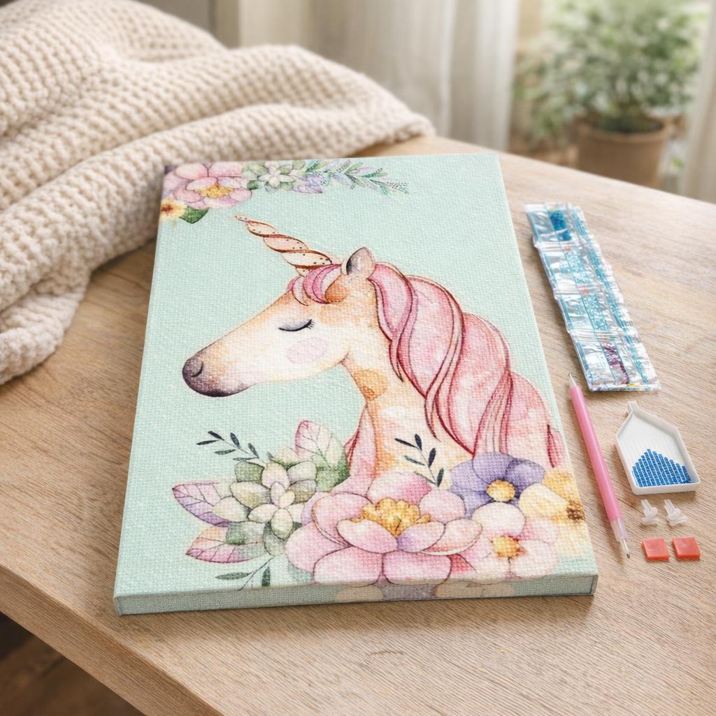 Broderie Diamant - Lion Coloré Abstrait