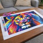Broderie Diamant - Lion Pop Art