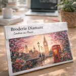 Broderie Diamant - Londres en fleurs