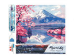 Broderie Diamant - Mont Fuji et Lac aux Cerisiers en Fleurs