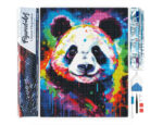 Broderie Diamant - Panda Coloré Abstrait