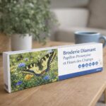 Broderie Diamant - Papillon Proserpine et Fleurs des Champs