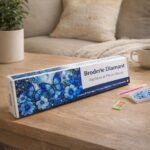 Broderie Diamant - Papillons et Fleurs bleues