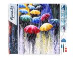 Broderie Diamant - Parapluies sous la Pluie