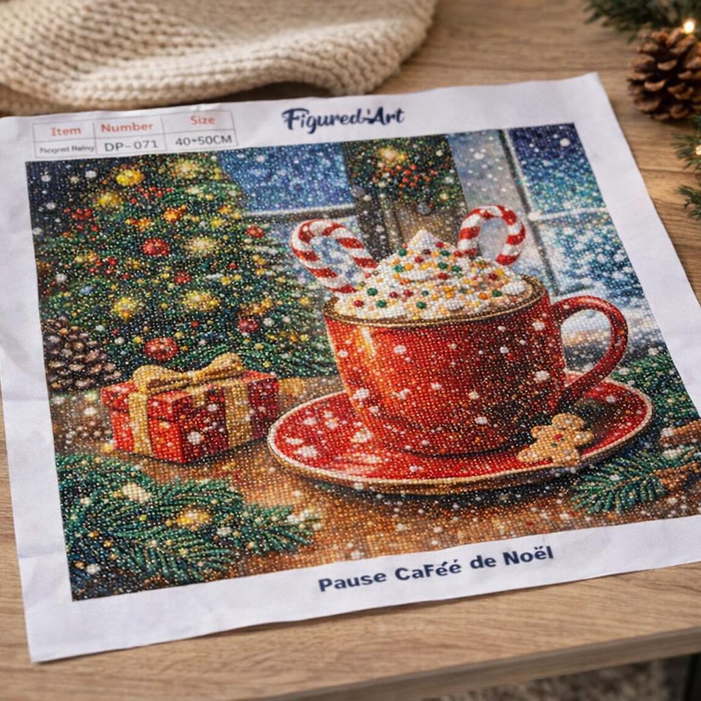 Broderie Diamant - Pause Café de Noël