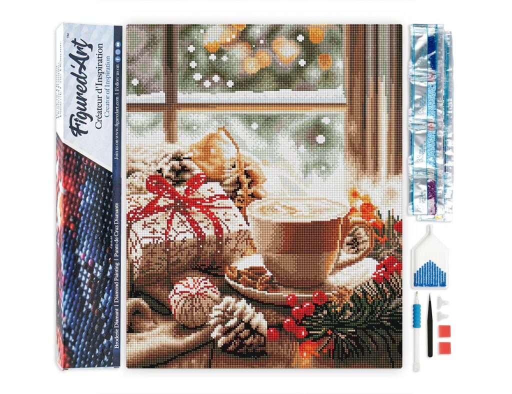 Broderie Diamant - Pause Café de Noël