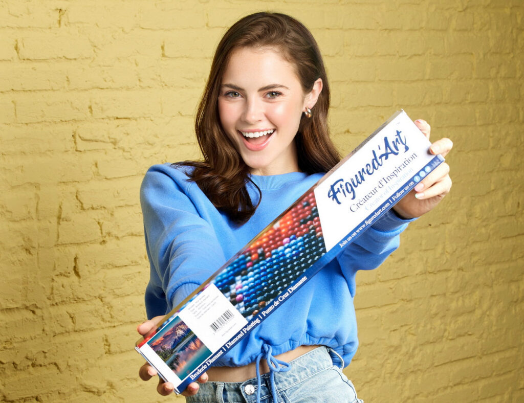 Broderie Diamant - Paysage de Montagne et Lac