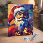 Broderie Diamant - Père Noël en Polygones