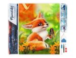 Broderie Diamant - Petit Renard et Papillon