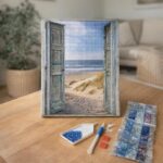 Broderie Diamant - Porte ouverte sur la Plage