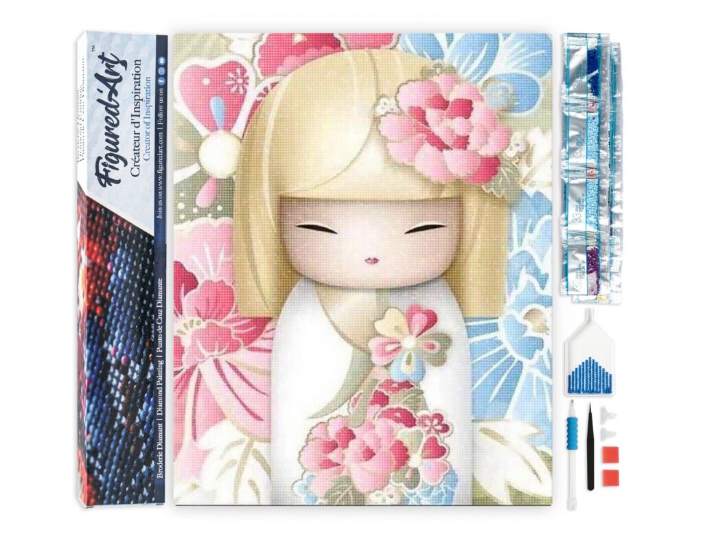 Broderie Diamant - Poupée asiatique