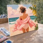 Broderie Diamant - Profitez de la plage