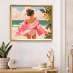 Broderie Diamant - Profitez de la plage