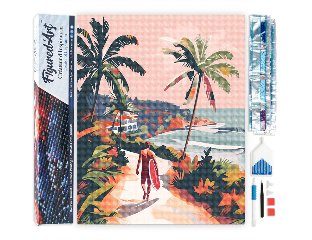 Broderie Diamant - Promenade côtière