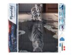 Broderie Diamant - Reflet Tigre et Lion