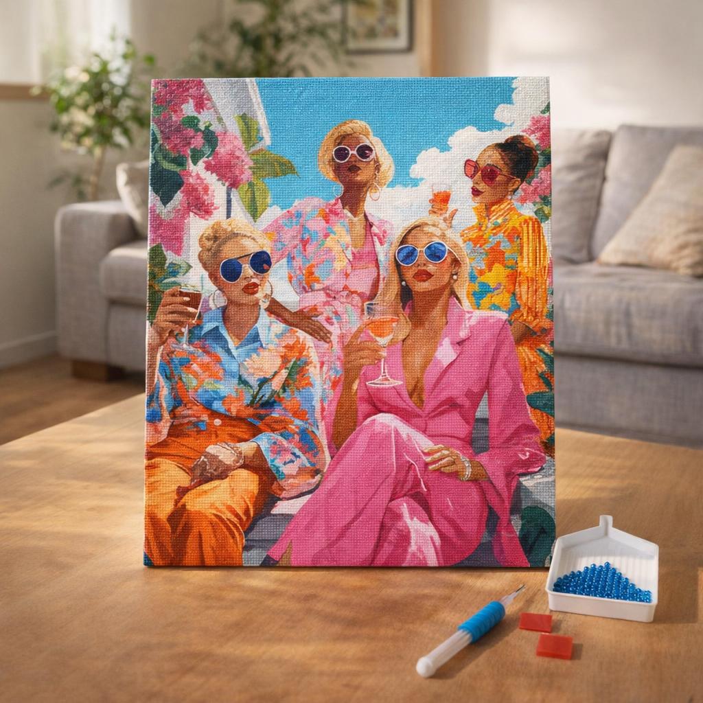 Broderie Diamant - Réunion de Divas