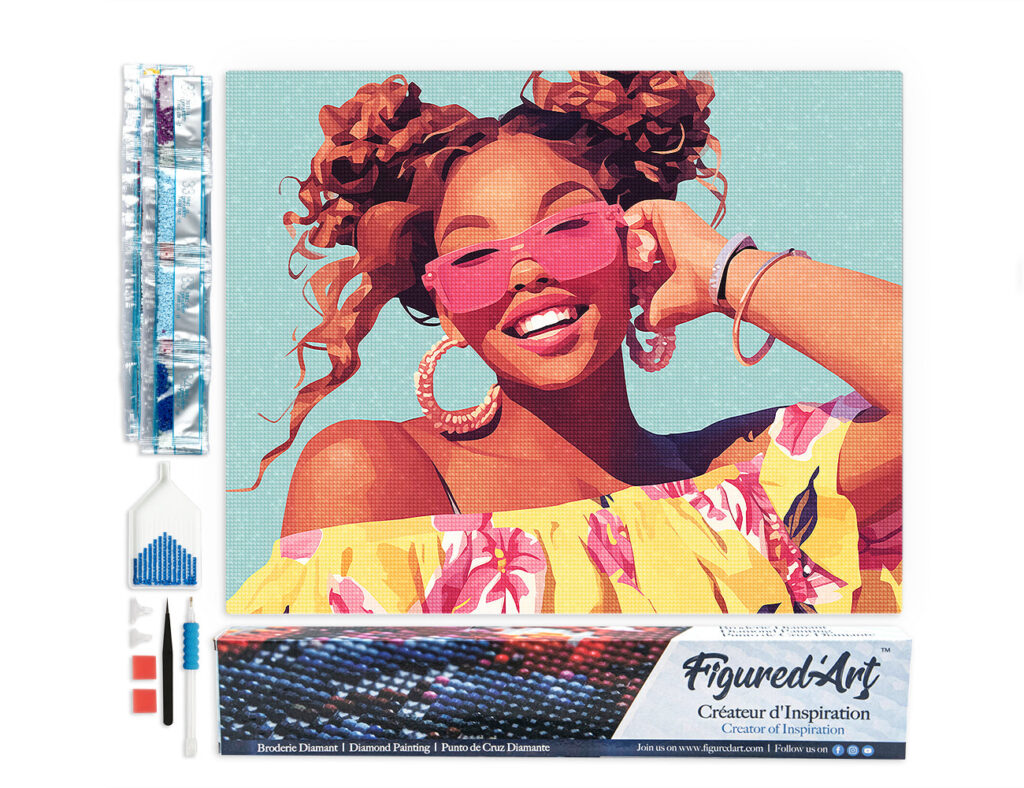 Broderie Diamant - Rire éclatant