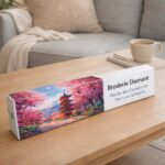 Broderie Diamant - Route des Cerisiers en Fleurs vers la Pagode