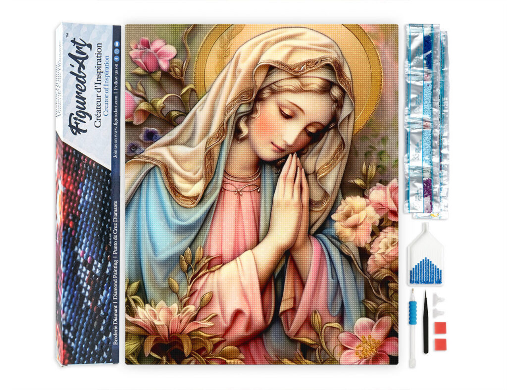 Broderie Diamant - Sainte Vierge Marie
