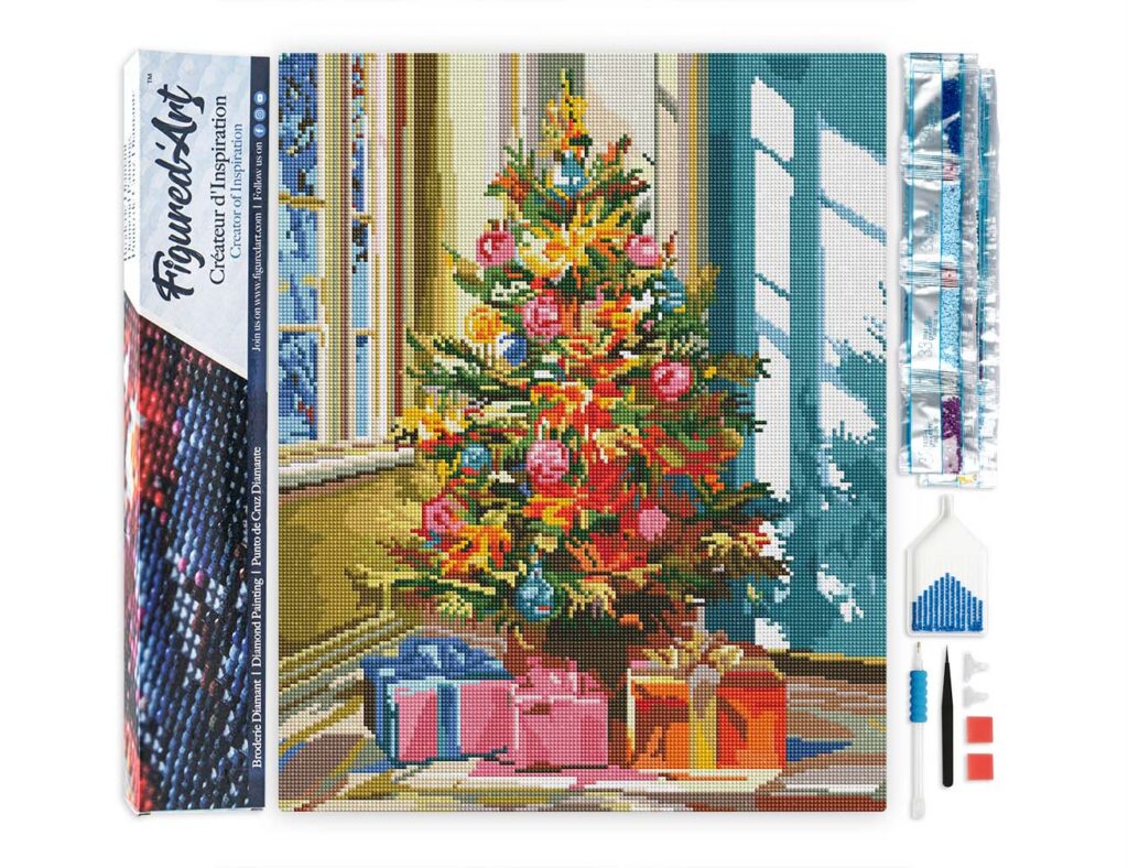 Broderie Diamant - Sapin de Noël Lumineux
