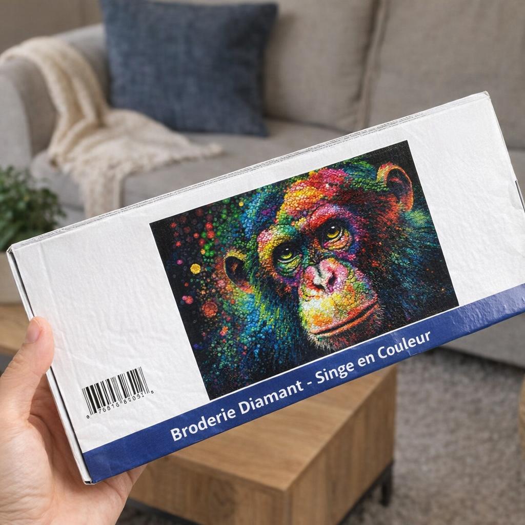 Singe coloré diamant