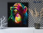 Broderie Diamant - Singe en Couleur