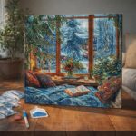 Broderie Diamant - Soirée d'Hiver Douillette