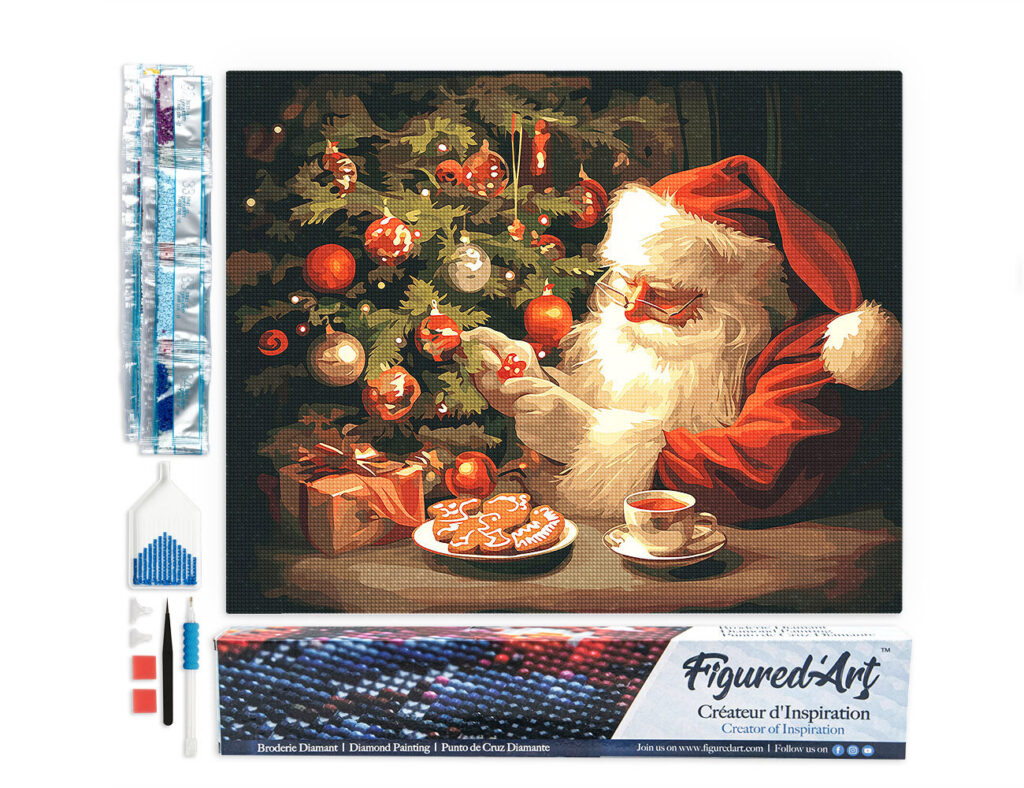 Broderie Diamant - Soirée du Père Noël Joyeux