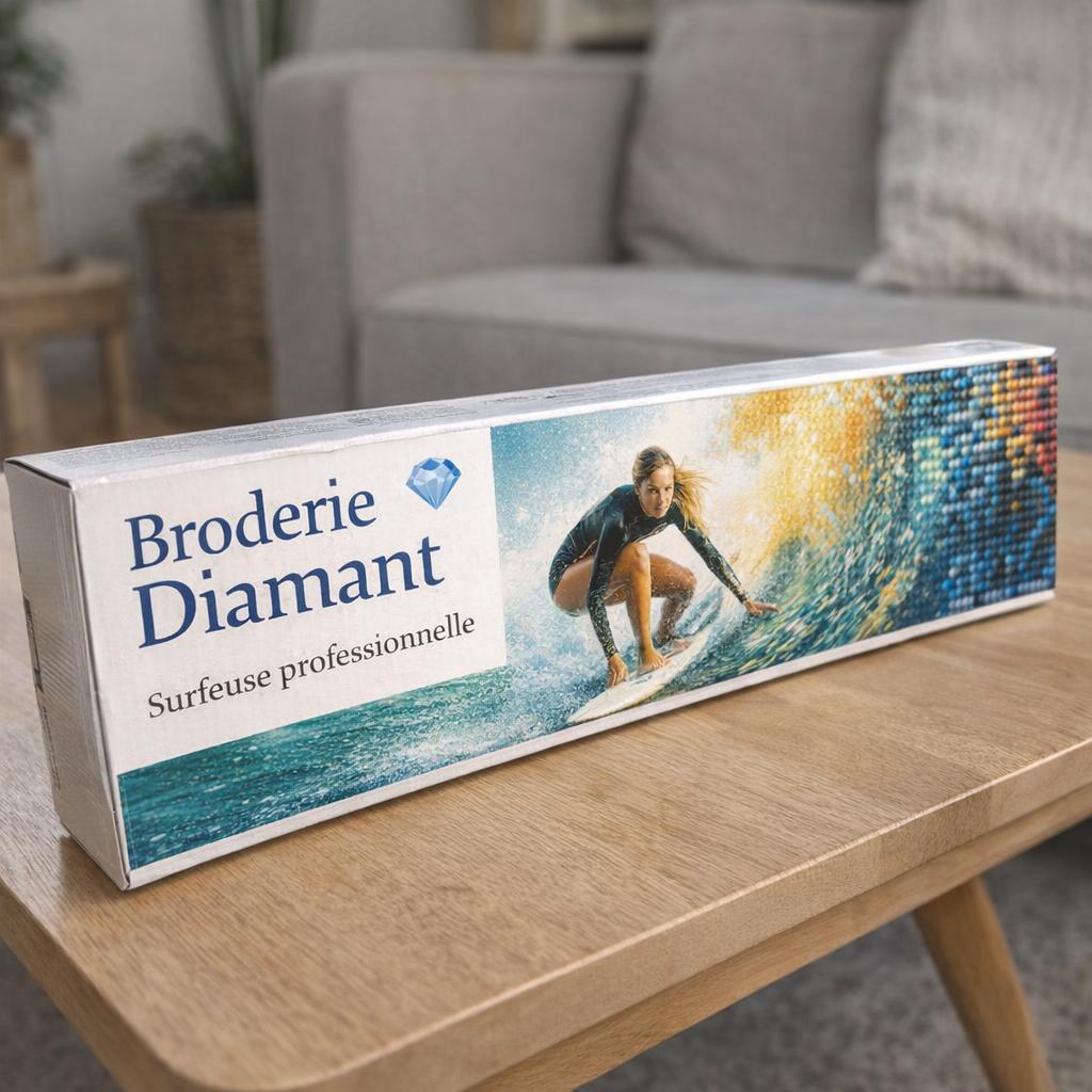 Broderie Diamant - Surfeuse professionnelle