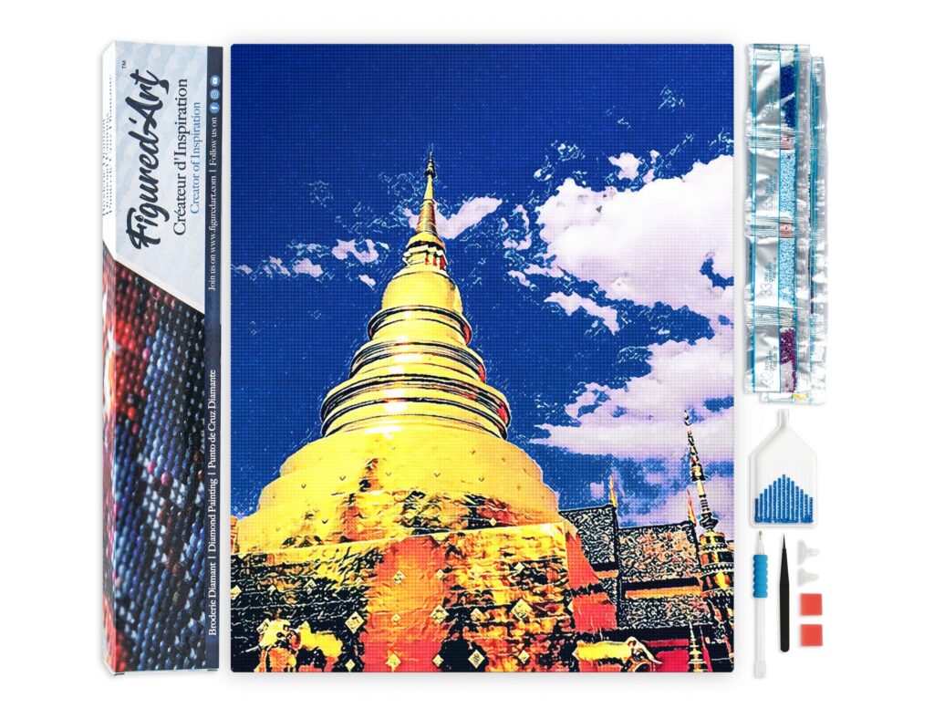 Broderie Diamant - Temple de Chiangmai