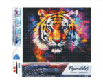 Broderie Diamant - Tigre Coloré Abstrait