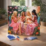 Broderie Diamant - Toast des Divas au Jardin