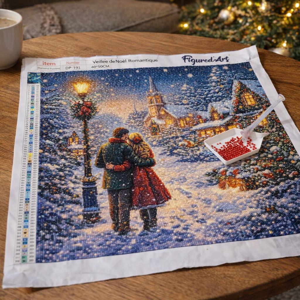 Broderie Diamant - Veillée de Noël Romantique